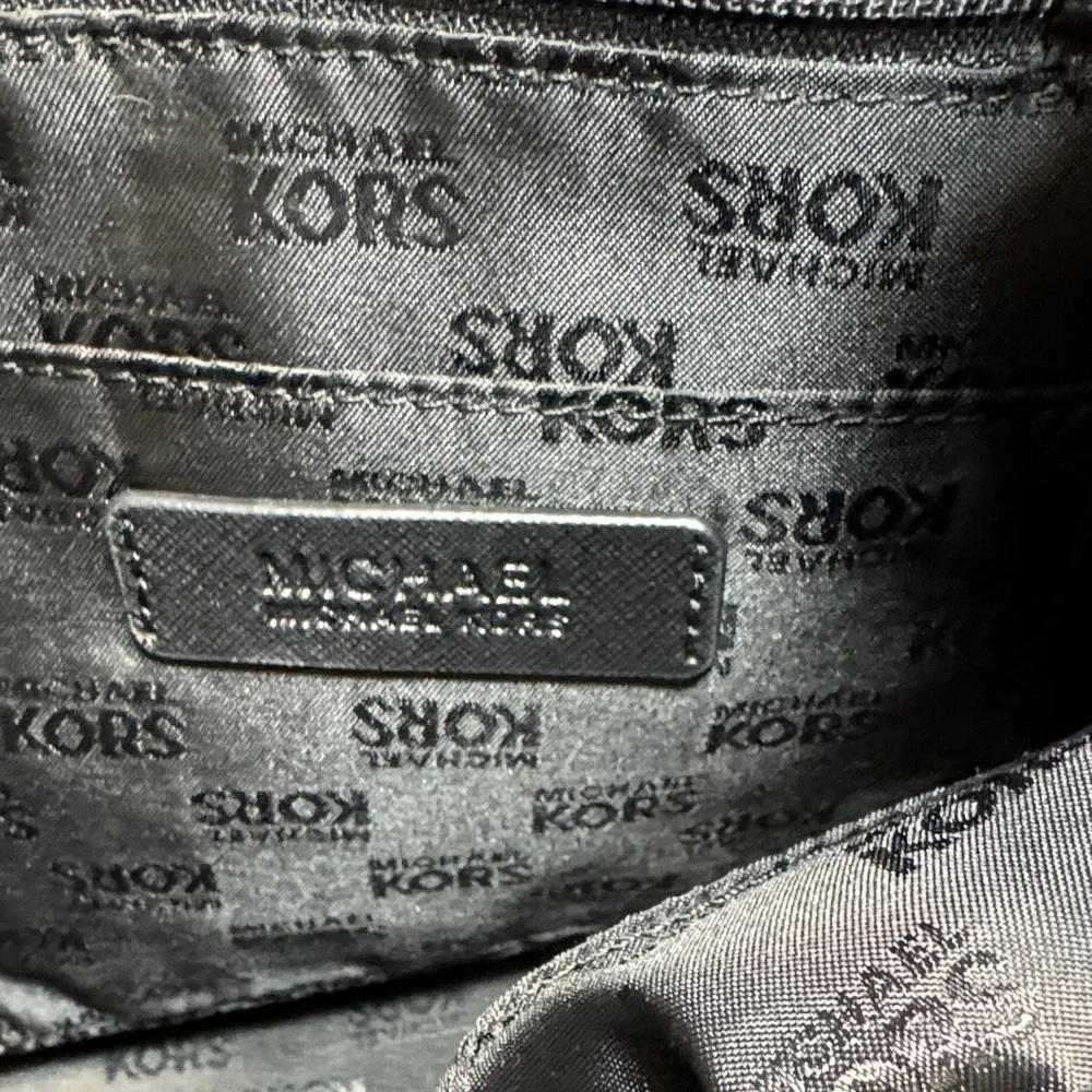 Michael Kors Black Backpack with Gold Details